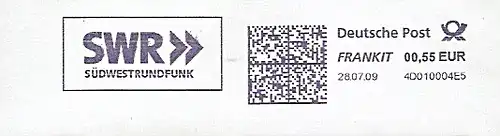 Freistempel 4D010004E5 Stuttgart - SWR Südwestrundfunk (#88)