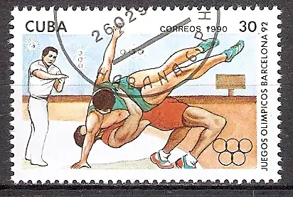 Cuba 3367 o Olympiade Barcelona 1992 / Ringen (201860)