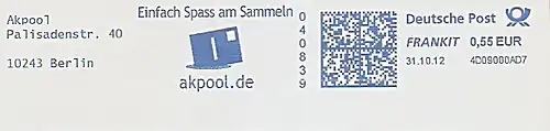 Freistempel 4D09000AD7 Berlin - Akpool - Einfach Spass am Sammeln akpool.de (#186)