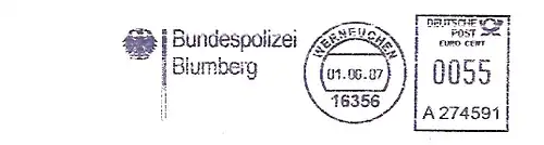 Freistempel A274591 Werneuchen - Bundespolizei Blumberg (#96)