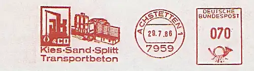 Freistempel Achstetten - JK & Co. Kies - Sand - Splitt - Transportbeton (Abb. Kieswerk) (#201)