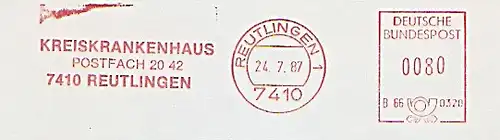 Freistempel B66 0320 Reutlingen - Kreiskrankenhaus (#143)