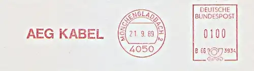 Freistempel B66 3934 Mönchengladbach - AEG Kabel (#329)