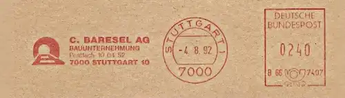 Freistempel B66 7407 Stuttgart - Baresel AG (#137)