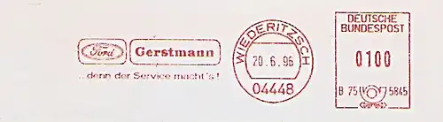 Freistempel B75 5845 Wiederitzsch - Ford Gerstmann (#263)