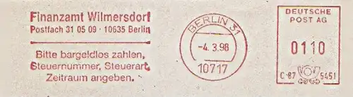 Freistempel C87 545I Berlin - Finanzamt Wilmersdorf (#378)