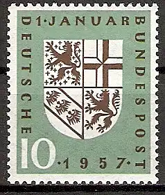 BRD 249 ** Eingliederung des Saarlandes 1957 (2015560)