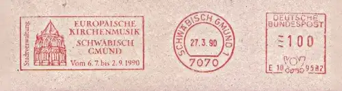 Freistempel E10 9582 Schwäbisch Gmünd - Europäische Kirchenmusik (#94)