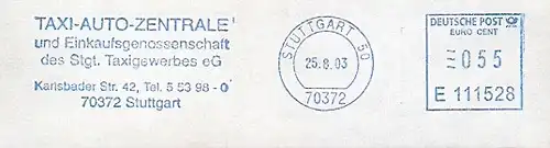 Freistempel E111528 Stuttgart - Taxi Zentrale (#52)