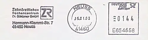Freistempel E654558 Neuss - Zahnärztliches Rechenzentrum (#110)