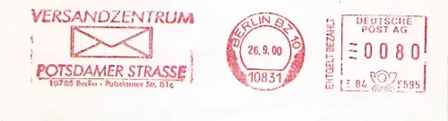 Freistempel E84 5595 Berlin BZ 10 - Versandzentrum (#391)