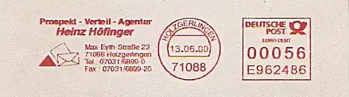Freistempel E962486 Holzgerlingen - Heinz Höfinger (#374)