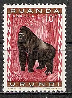 Ruanda-Urundi 161 A ** Gorilla (2015416)