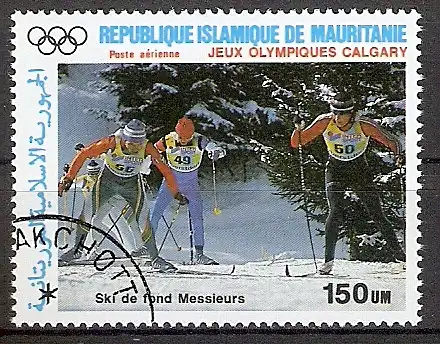 Mauretanien 916 o Olympische Winterspiele 1988 / Skilanglauf (2018157)