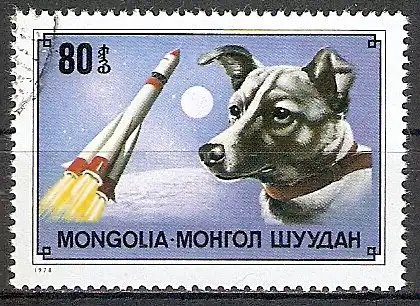 Mongolei 1178 o Weltraumhündin Laika (2017480)