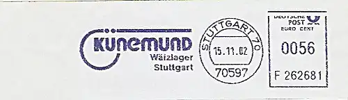 Freistempel F262681 Stuttgart - Künemund Wälzlager (#157)