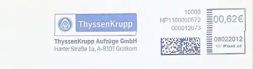 Freistempel Österreich NP1100000572 Gratkorn - ThyssenKrupp (#288)