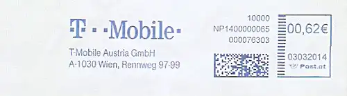 Freistempel Österreich NP1400000065 Wien - T-Mobile Austria GmbH (#287)