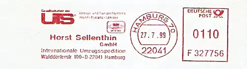 Freistempel F327756 Hamburg - Spedition Sellenthin (#319)