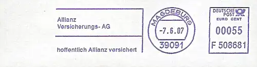 Freistempel F508681 Magdeburg - Allianz Versicherung (#84)