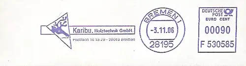 Freistempel F530585 Bremen - Karibu Holztechnik (Abb. Karibu) (#36)