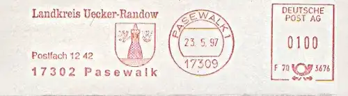 Freistempel F70 3676 Pasewalk -Landkreis Uecker-Randow (#37)