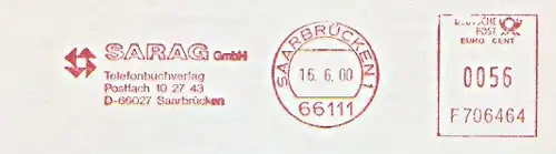 Freistempel F706464 Saarbrücken - SARAG Verlag (#161)