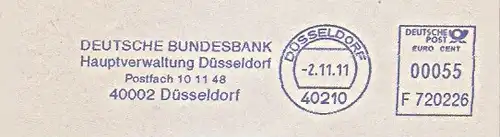 Freistempel F720226 Düsseldorf - Deutsche Bundesbank (#377)