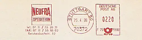 Freistempel F75 5590 Stuttgart - Neufra Spedition (#169)