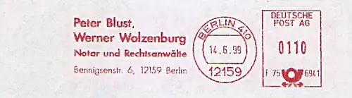 Freistempel F75 6941 Berlin - RA Blust & Wolzenburg (#393)