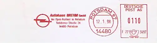 Freistempel F77 3497 Potsdam - Autohaus Opel Brehm (#390)
