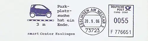 Freistempel F776651 Esslingen - SMART Center (Abb. Auto \"Smart\") (#383)