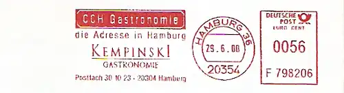 Freistempel F798206 Hamburg - CCH Gastronomie / Kempinski Gastronomie (#312)