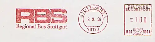 Freistempel H01 3011 Stuttgart - RBS Regional Bus Stuttgart (#198)