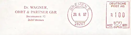 Freistempel H02 1831 Bremen - Rechtsanwalt Dr. Wagner (#17)
