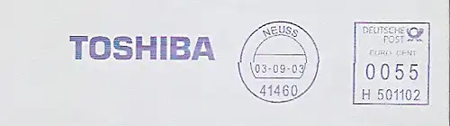 Freistempel H501102 Neuss - TOSHIBA (#203)