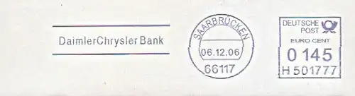 Freistempel H501777 Saarbrücken - DaimlerChrysler Bank (#85)