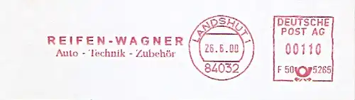 Freistempel F50 5265 Landshut - Reifen Wagner / Auto Technik Zubehör (#402)