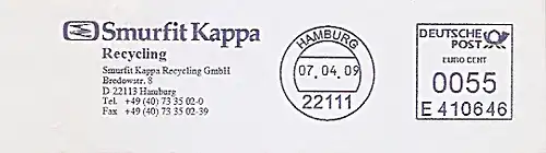 Freistempel E410646 Hamburg - Smurfit Kappa Recycling (#414)