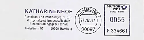 Freistempel F334661 Hamburg - KATHARINENHOF Revisions- und Treuhandges.mbH - Wirtschaftsprüfungsgesellschaft- Steuerberatungsgesellschaft (#420)