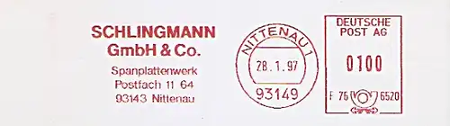 Freistempel F76 6520 Nittenau - Schlingmann Spanplattenwerk (#425)