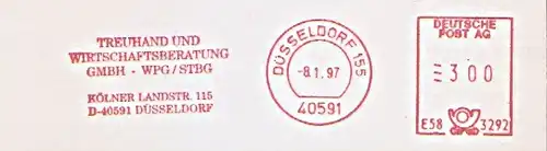 Freistempel E58 3292 Düsseldorf - Treuhand und Wirtschaftsberatung GmbH - WPG / STBG (#428)