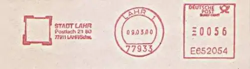 Freistempel E652054 Lahr - Stadt Lahr (#432)