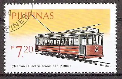 Philippinen 1642 o Straßenbahn Tranvina 1905 (201945)