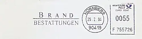 Freistempel F755726 Nürnberg - Brand Bestattungen (#456)