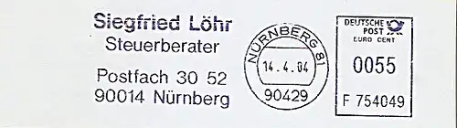 Freistempel F754049 Nürnberg - Steuerberater Siegfried Löhr (#460)