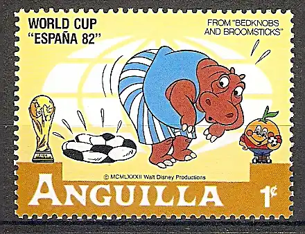 Anguilla 501 ** Fußballweltmeisterschaft Spanien 1982 / Walt-Disney-Figuren (2019144)