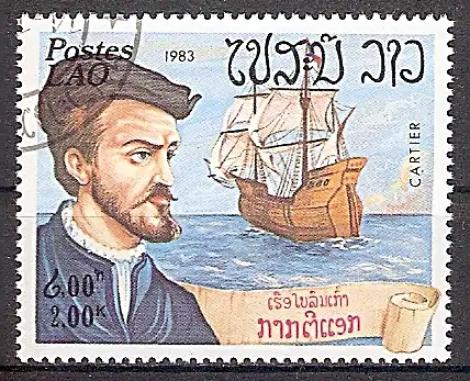 Laos 677 o Seefahrer Jacques Cartier (2019155)
