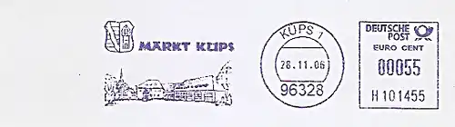 Freistempel H101455 Küps - Markt Küps (Abb. Dorfansicht und Wappen) (#468)