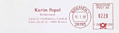 Freistempel F76 3797 Bremen - Rechtsanwalt Karim Popal (#473)